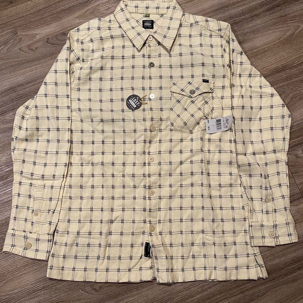 Lost enterprises premium sold out long sleeve flannel skater y2k 90s vibe